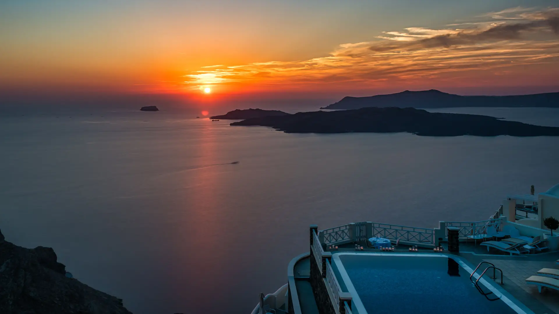 Santorini auringonlasku